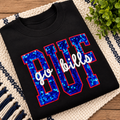 Buffalo Bills “Go Bills” Sequin Crewneck Sweatshirt | Youth & Adult