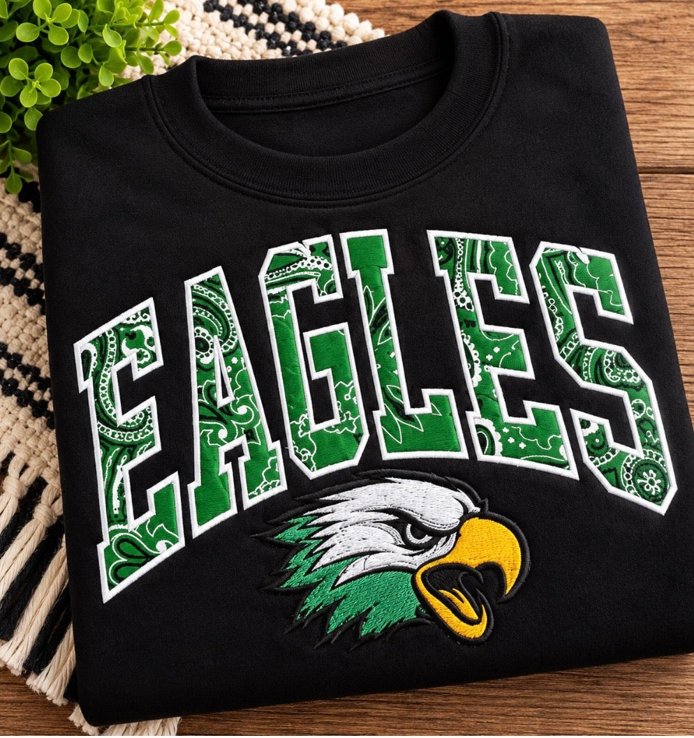 Custom School & Team Appliqué Hoodie | Sequin or Bandana