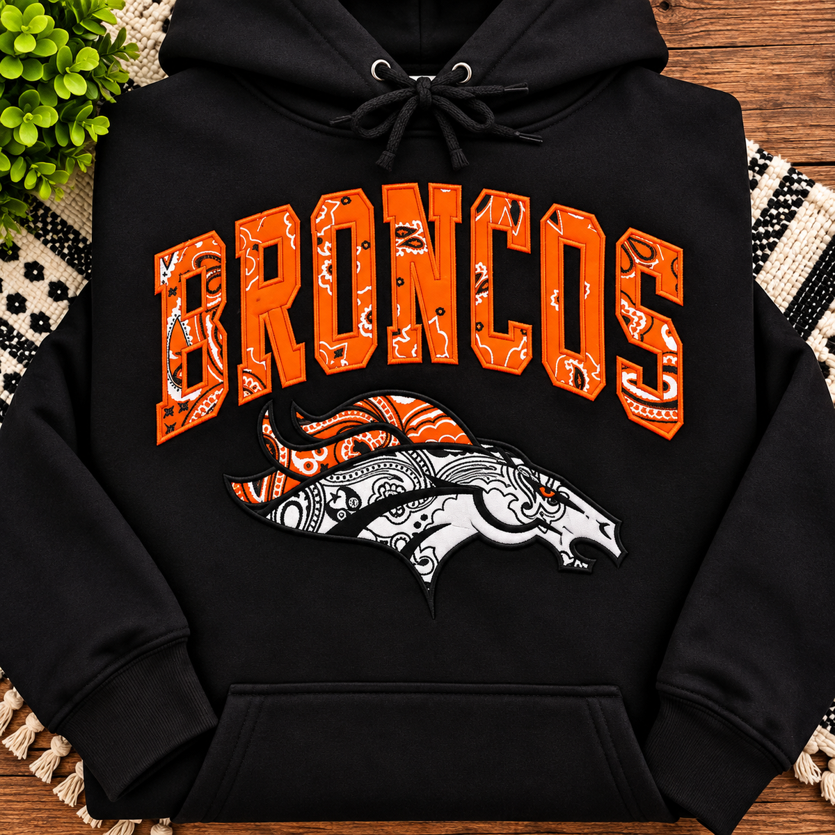 Custom School & Team Appliqué Hoodie | Sequin or Bandana